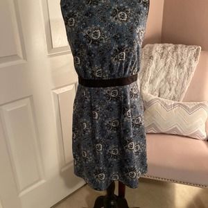 Paisley print silky soft lightly lined dress